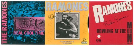 Lot #5331 Richie Ramone Group of (3) Signed 45 RPM Records - Image 1
