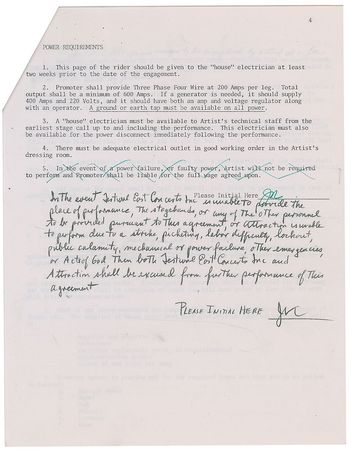 Lot #5311  Eagles: Glenn Frey Signed Document - Image 3