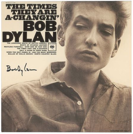 Lot #5106 Bob Dylan Signed Album - Image 1