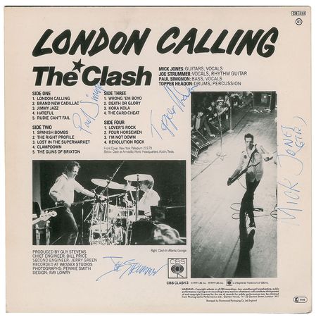 Lot #5349 The Clash Signed Album - Image 1