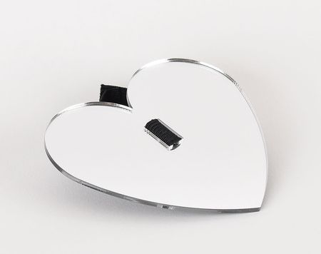 Lot #5384  Prince's Personally-Owned and -Worn Heart Mirror Wristband - Image 1