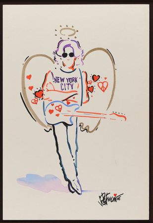 Lot #5084 John Lennon Original Painting by Joe Petruccio - Image 1