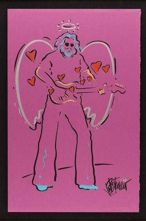 Lot #5143 Jerry Garcia Original Painting by Joe Petruccio - Image 1