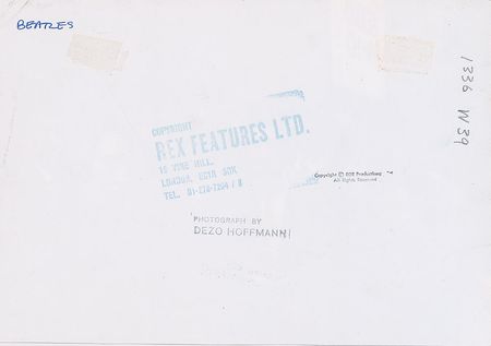Lot #5069  Beatles Photograph by Dezo Hoffman - Image 2
