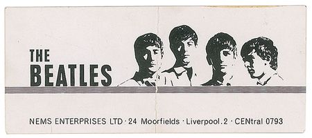 Lot #5067  Beatles NEMS Business Card - Image 1