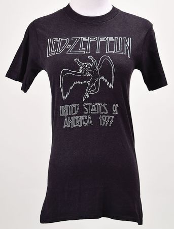 Lot #5161  Led Zeppelin 1977 USA Tour Shirt - Image 1