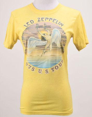 Lot #5160  Led Zeppelin 1975 USA Tour Shirt - Image 1
