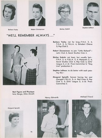 Lot #5100 Bob Dylan 1959 High School Yearbook - Image 1
