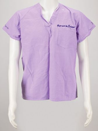 Lot #5409  Prince: Purple Rain 'Scrub' Top - Image 1