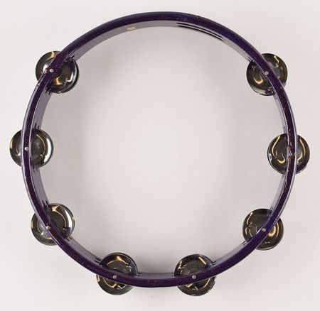 Lot #5371  Prince Purple Rain Concert-Used Tambourine - Image 1
