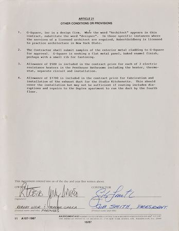 Lot #5148 Jerry Garcia, Bob Weir, and Rock Scully Signed Documents - Image 1