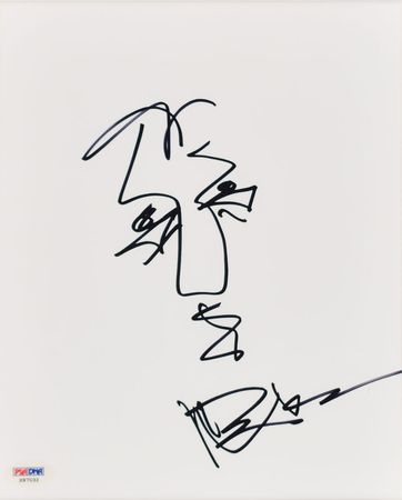 Lot #5472 Dave Matthews Original Signed Sketch - Image 1