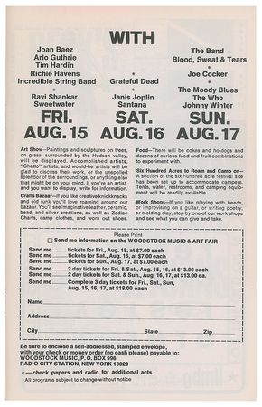 Lot #5265  Woodstock: Canned Heat and Three Dog Night Fillmore East Program - Image 3