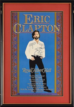 Lot #5443 Eric Clapton Signed Poster - Image 2