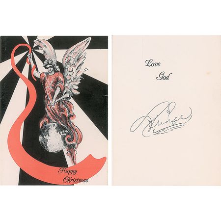 Lot #5388  Prince 1985 Christmas Card - Image 1
