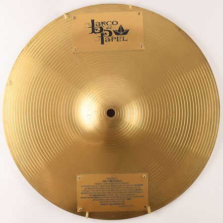 Lot #5277  Boston: Sib Hashian's Commemorative 'Barco de Papel' Cymbal - Image 2