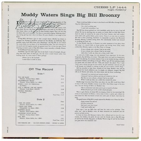 Lot #5196 Muddy Waters Signed Album - Image 1