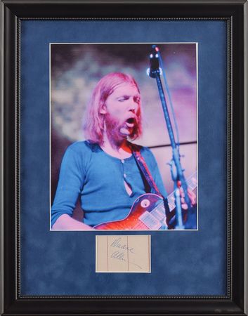 Lot #5299 Duane Allman Signature - Image 1