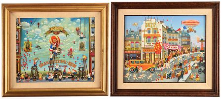 Lot #5284  Boston: Sib Hashian's Pair of Original Paintings by Hiro Yamagata - Image 1