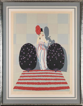Lot #5267  Boston: Sib Hashian's 'Lafayette' Serigraph by Erte - Image 2