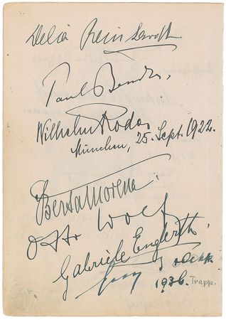 Lot #196  Bavarian Royalty and Opera Stars - Image 1