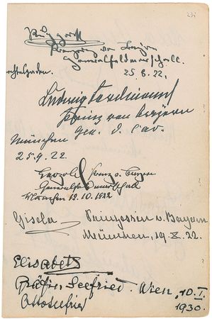 Lot #196  Bavarian Royalty and Opera Stars - Image 2