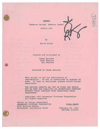 Lot #779  Cheers: John Ratzenberger - Image 1