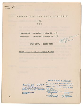 Lot #756 The Abbott and Costello Show - Image 1