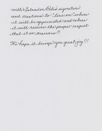 Lot #532 Salvador Dali: Dali sketches 'Sputnik' and an ant from 'The Persistence of Memory' - Image 8