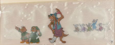 Lot #9545 Otto, Owls, and Children production cels from Robin Hood - Image 2