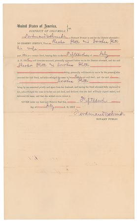 Lot #208 Frederick Douglass Signed Document - Image 4