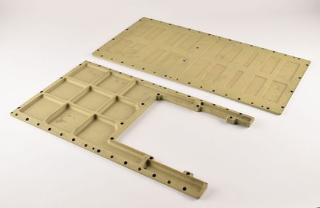 Lot #406 Apollo Block II AGC Top and Bottom Plates Agc Plates - Image 1