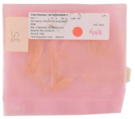 Lot #446 Apollo Helmet Feedport Assembly Cover Feedport Cover - Image 4