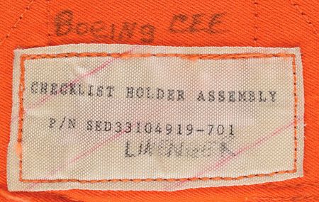 Lot #512  Space Shuttle Checklist Holder Assembly - Image 3