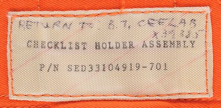 Lot #513  Space Shuttle Checklist Holder Assembly - Image 5