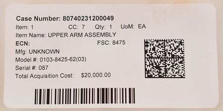 Lot #516 Space Shuttle EMU Suit Upper Arm Assembly Upper Arm Assembly - Image 7