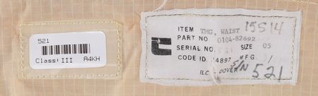 Lot #517 Space Shuttle EMU Suit Waist TMG Waist Tmg - Image 3