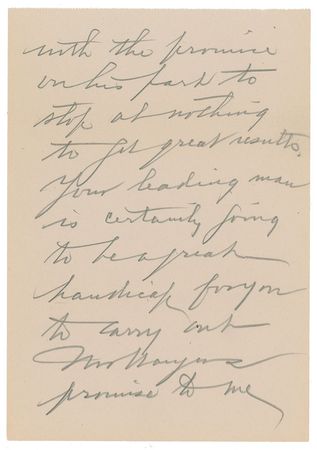 Lot #877 Flo Ziegfeld Handwritten Letter Signed - Image 2