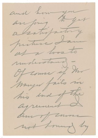 Lot #877 Flo Ziegfeld Handwritten Letter Signed - Image 3