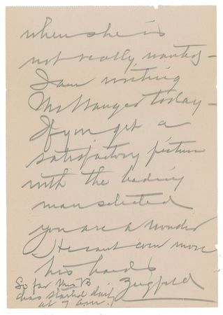 Lot #877 Flo Ziegfeld Handwritten Letter Signed - Image 6