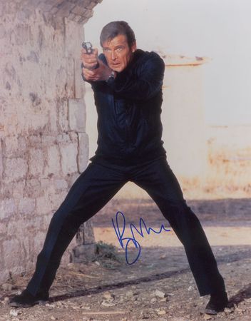 Lot #817 James Bond: Brosnan and Moore Signed Photographs - Image 1