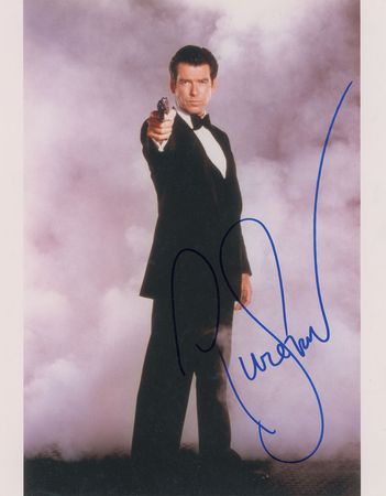 Lot #817 James Bond: Brosnan and Moore Signed Photographs - Image 2