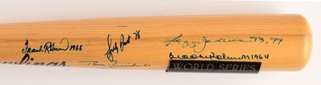 Lot #890 Baseball: World Series MVPs Baseball Bat - Image 3
