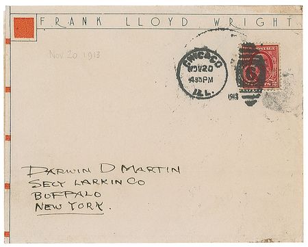 Lot #550 Frank Lloyd Wright: Wright pens a letter to his important Buffalo patron - Image 2