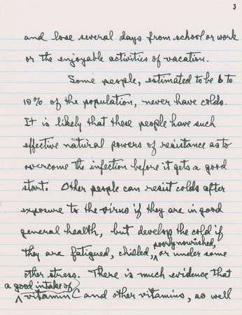 Lot #327 Linus Pauling Handwritten Manuscript - Image 2