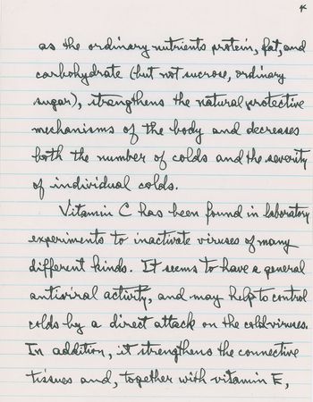 Lot #327 Linus Pauling Handwritten Manuscript - Image 3