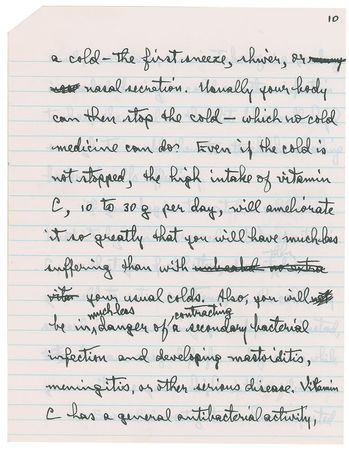 Lot #327 Linus Pauling Handwritten Manuscript - Image 10