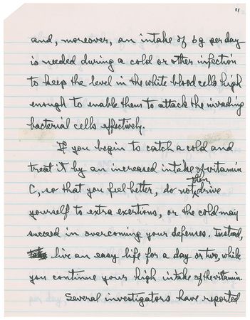 Lot #327 Linus Pauling Handwritten Manuscript - Image 11