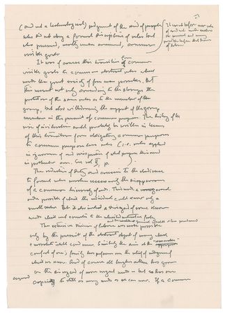 Lot #158 Friedrich Hayek Handwritten Manuscript - Image 2