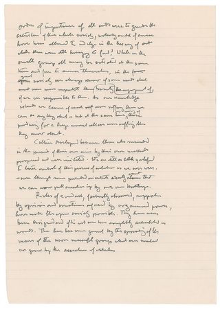 Lot #158 Friedrich Hayek Handwritten Manuscript - Image 4
